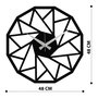 Wallity Enzoclock - S007 Reloj de pared decorativo de metal negro